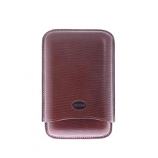 Чехол Jemar на 3 сигары Robusto, натуральная кожа (коричневый) (шт.)